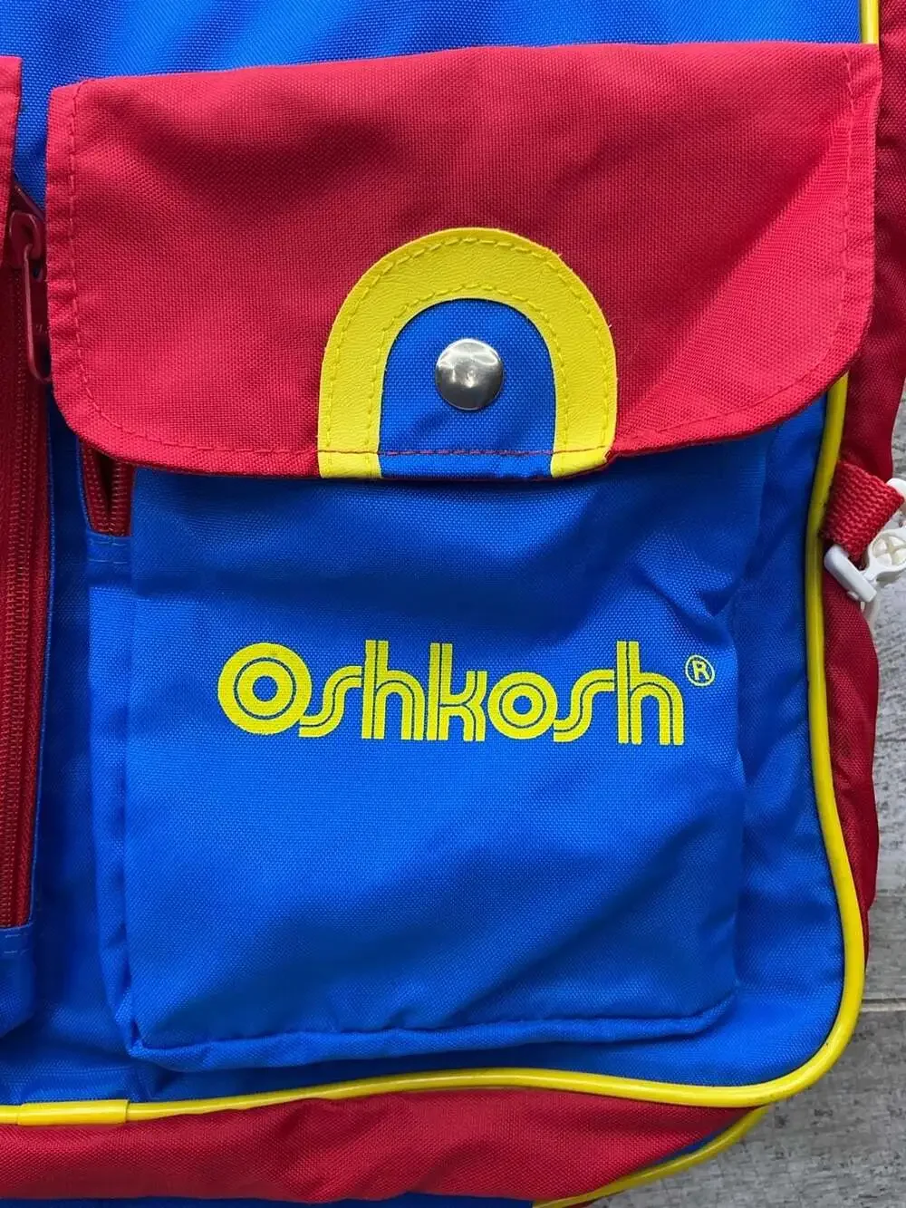 Vintage OshKosh B'Gosh Primary Colors Garment Bag Suit Carrier